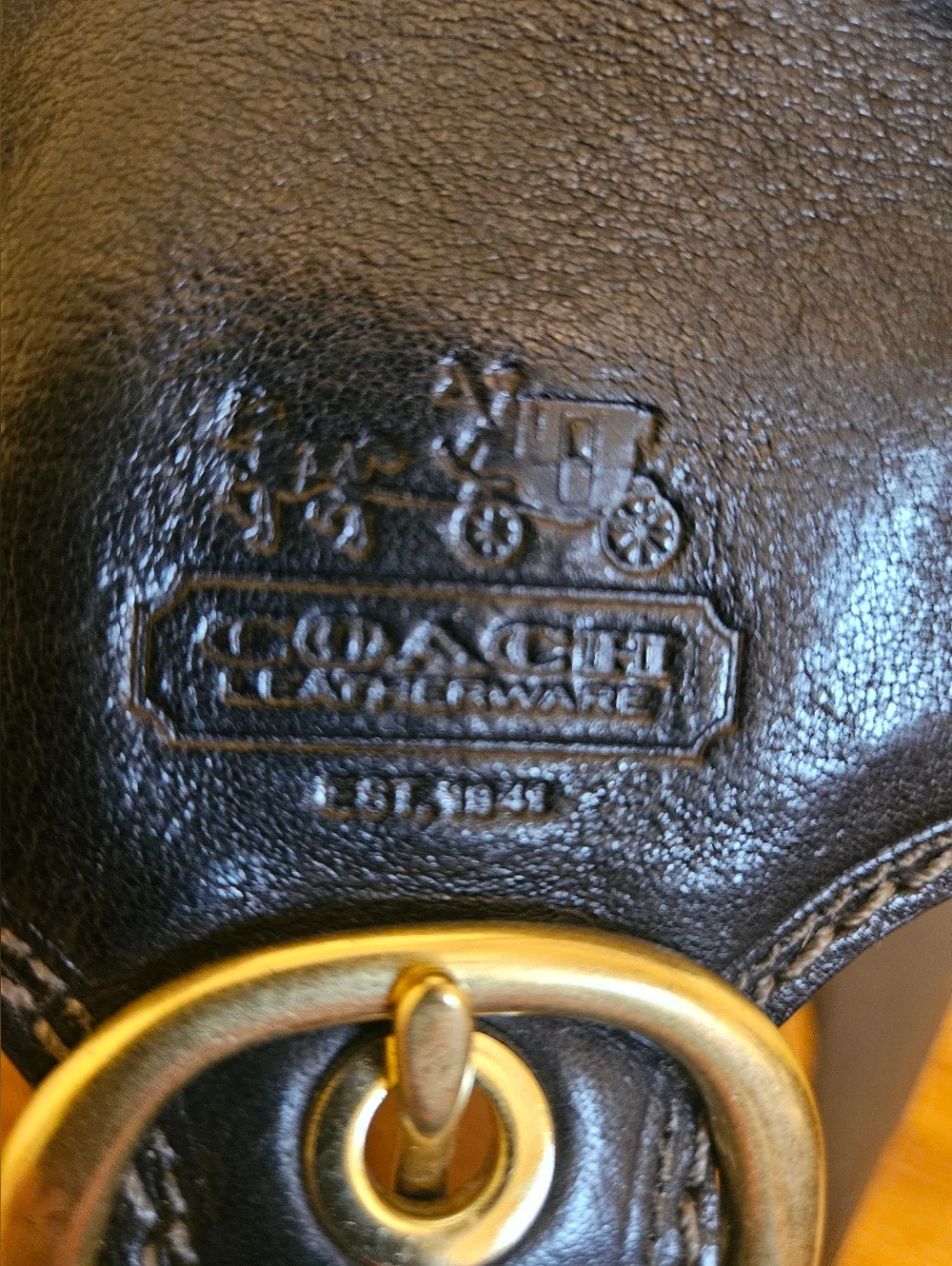 Coach 11441 Bleeker Legacy Y2K Shoulder/Hand Bag /Leather Flap /Jacquard Black - Picture 10 of 11